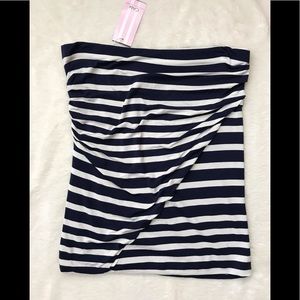 CAbi Blaine Tube Top Striped  Sz S